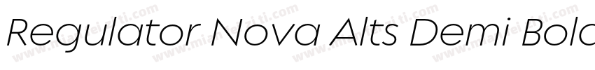 Regulator Nova Alts Demi Bold字体转换